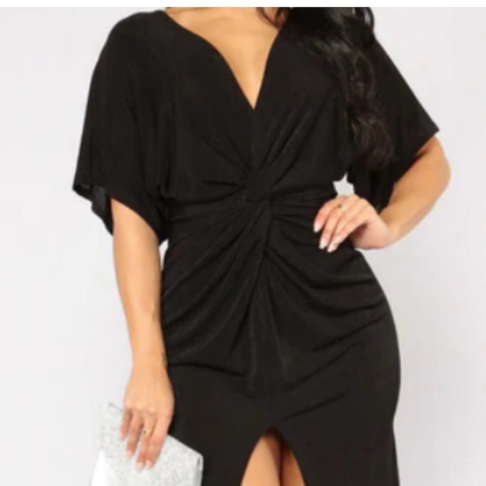 Fashion Nova Black Elegant Dress